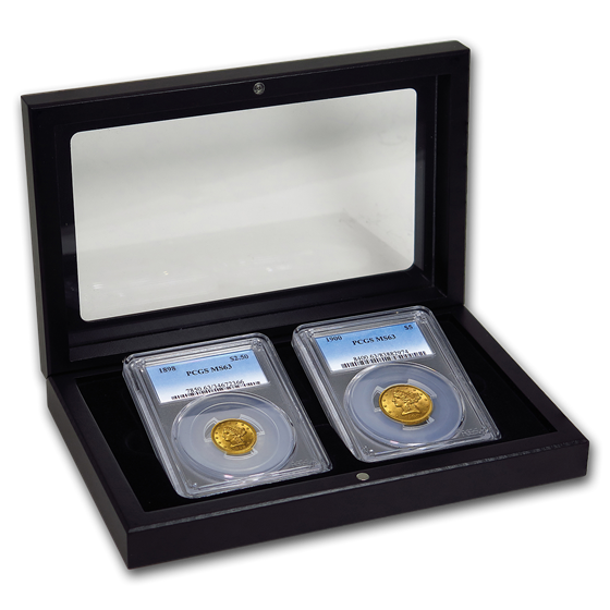 1839-1908 2-Coin Liberty Head Gold Denomination Set MS-63 PCGS 1839-1908 2-Coin Liberty Head Gold Denomination Set MS-63 PCGS